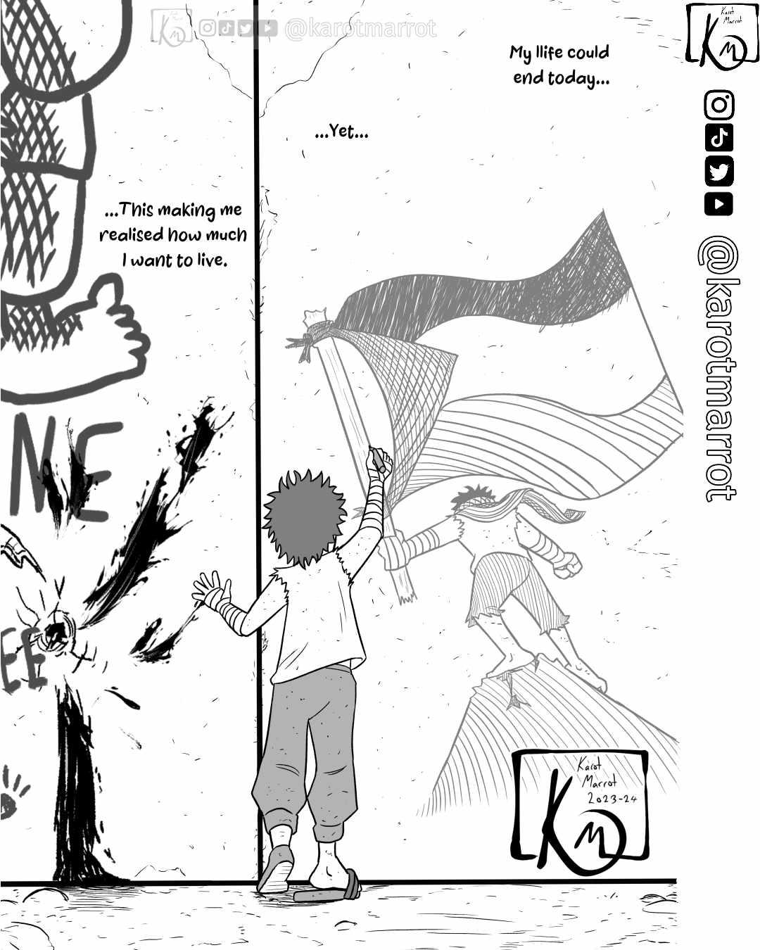 This boy from Gaza makes manga Chapter 0 24